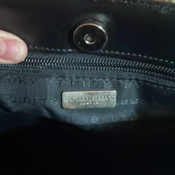 Burberry of London classic Coated canvas medium satchel bag . - Picture 5 of 8